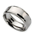 Titanium Beveled Edge Approx. 0.31 Inch Polished Band