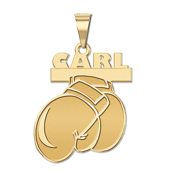 Custom Boxing Charm or  Pendant w/ Name