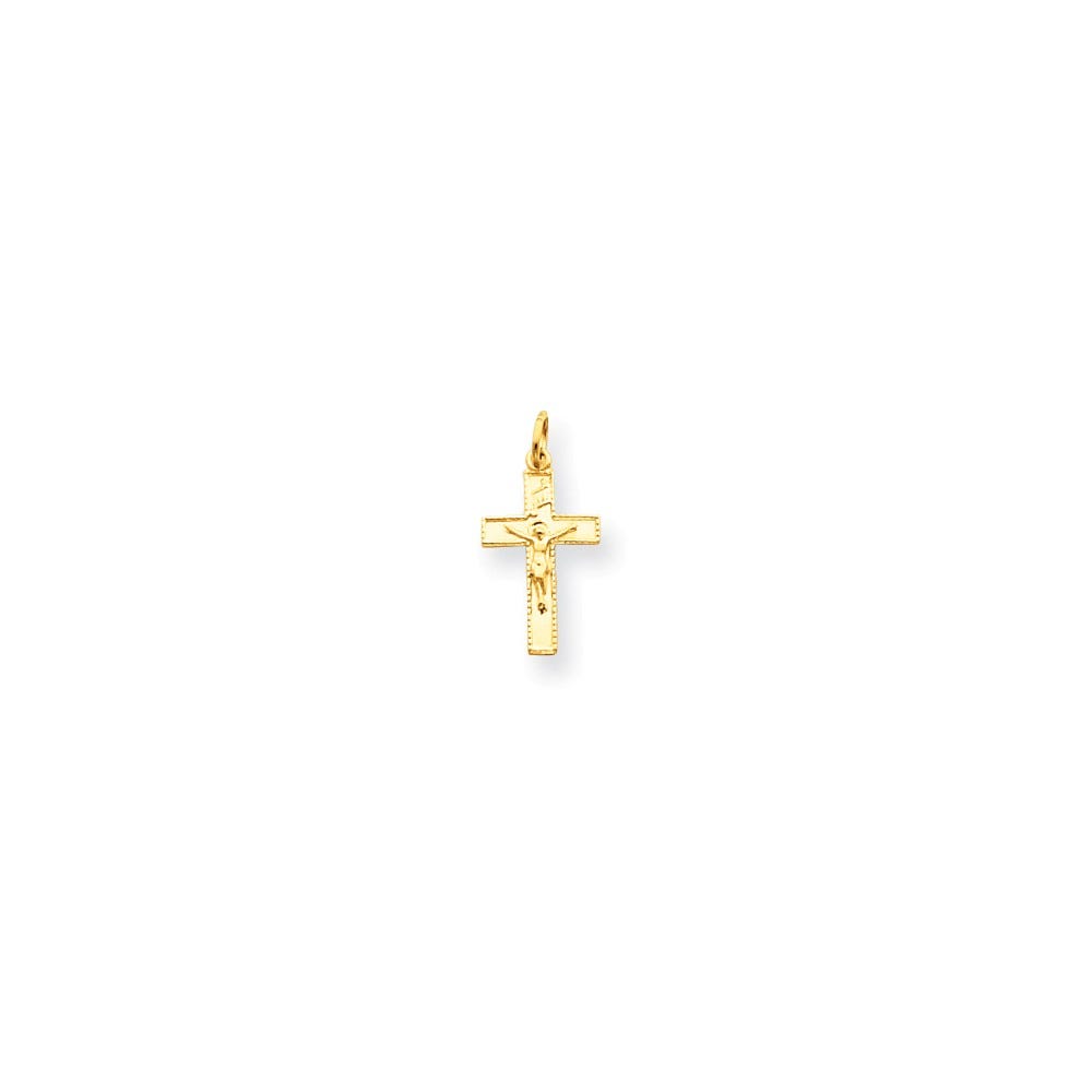 14K Inri Crucifix Charm