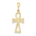 14K Ankh Cross Charm