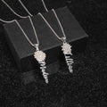 Birth Month Flower Name Necklace with Chain