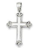Sterling Silver Fleur-De-Lis Cross Pendant