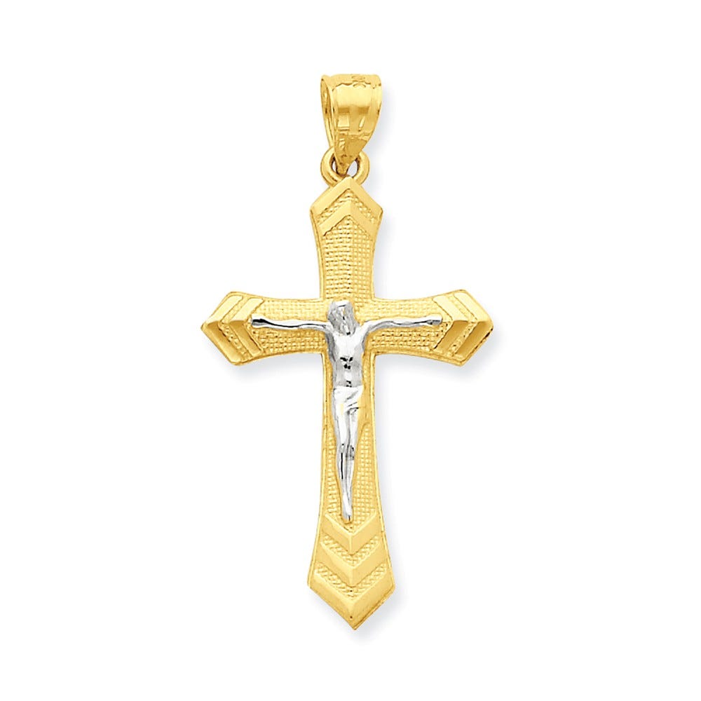 10K Gold Passion Crucifix Pendant