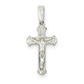 Polished Budded-Terminals Crucifix Pendant