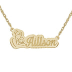 Personalized Mother's & Daughter Pendant with 18" Chain