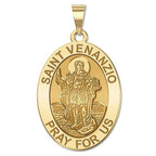 Saint Venanzio - Oval Religious Medal