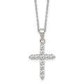 Cubic Zirconia Cross Pendant