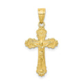 10K Gold Plated Crucifix Pendant