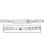 Sterling Silver Women's Curb Link Medical ID Bracelet