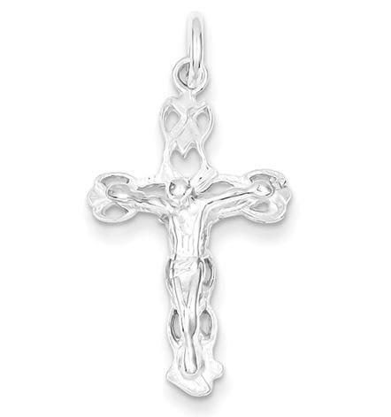 Sterling Silver Or Stainless Steel Crucifix Pendant