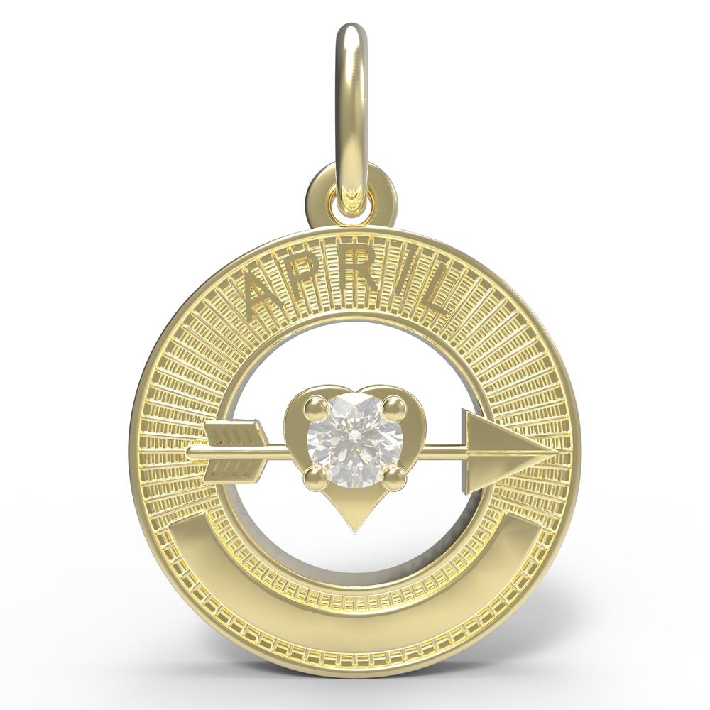 April Love Birthstone Charm
