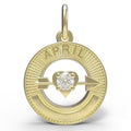 April Love Birthstone Charm