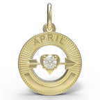 April Love Birthstone Charm