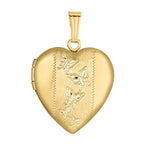 14K Gold Filled Butterfly Heart Photo Locket