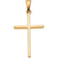 14K Yellow Gold Cross Pendant