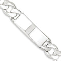 Custom Engraved Sterling Silver Men's Curb Link ID Bracelet