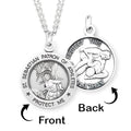 Saint Sebastian Wrestling Round Medal