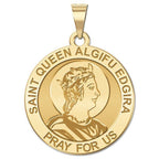 Saint Queen Algifu Edgira Round Religious Medal