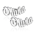 Old English Name Earrings