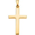 Solid Gold Cross Pendant