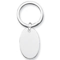 Engravable Sterling Silver Keychain