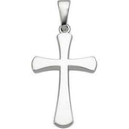 Rounded-Arm Cross Pendant
