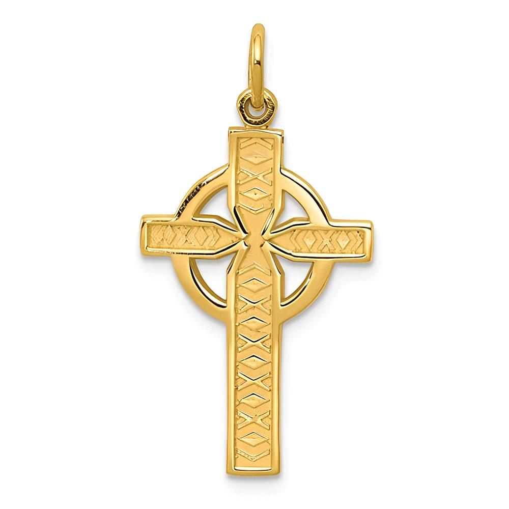 14K Celtic Cross Pendant