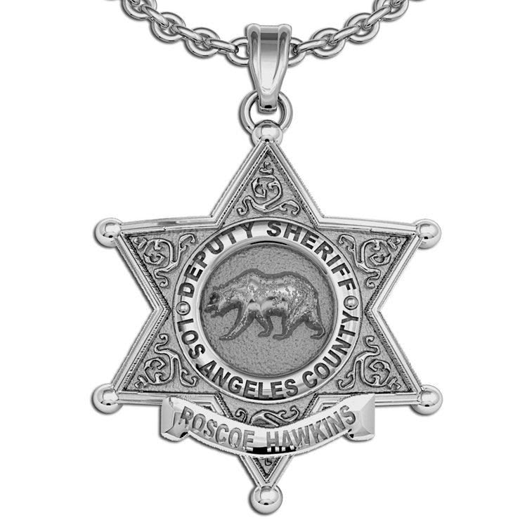 Personalized California Sheriff Badge with Name and Rank