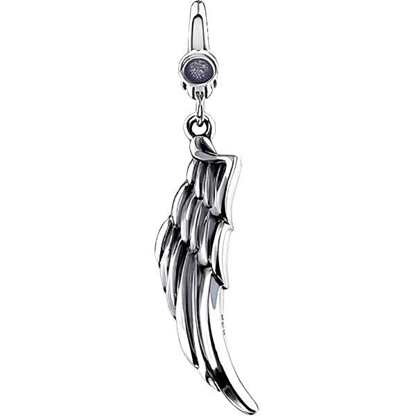 14K White Gold Angel Wing Charm