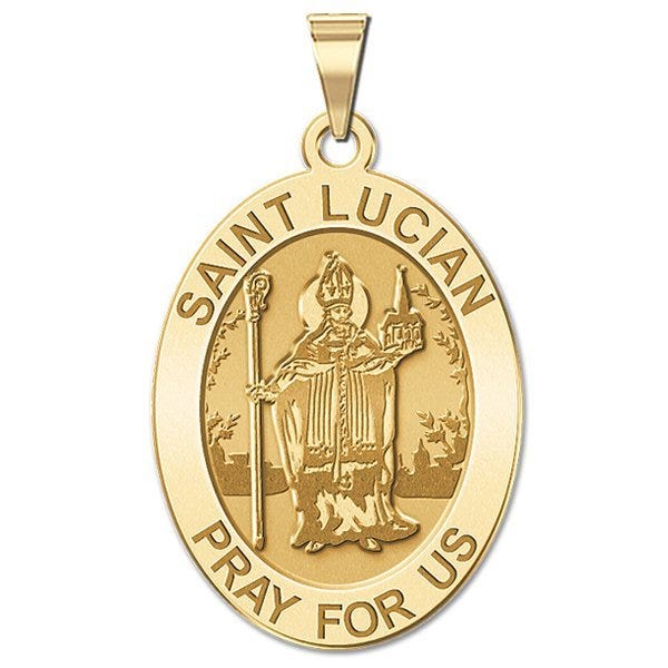 Saint Lucian Religious Medal - Oval