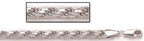 Sterling Silver 4.25mm Diamond Cut Rope Chain