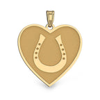 Horseshoe Heart Horse Jewlery Pendant