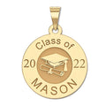 25 Personalized Round Graduation Charm