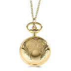 Charles Hubert Women's Gold Tone Scroll Design Necklace Watch