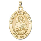 Saint Mary Of Egypt Oval Religious Medal
