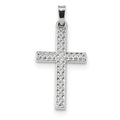 Polished Lattice Cross Pendant