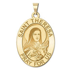 Saint Theresa - Oval Religious Medal