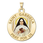 Saint Gabriela Round Color Religious Medal