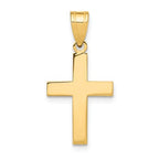 14K Polished Cross Charm