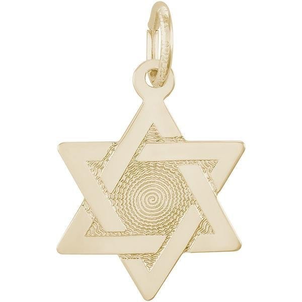 Star Of David Engravable Pendant