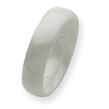 Ceramic White Approx. 0.24 Inch Polished Wedding Band