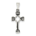 Sterling Silver Antiqued Cross Pendant