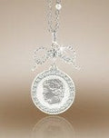 Round Shaped Framed Pendant with Diamonds