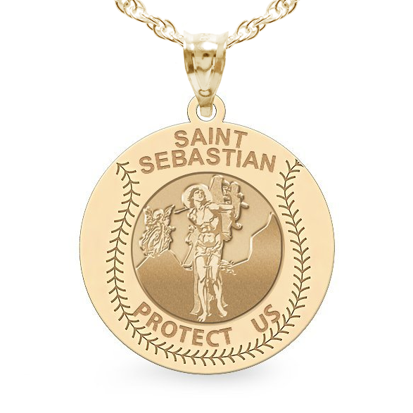 Saint Sebastian Baseball Medal