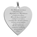 "Lord's Prayer" Heart Script Pendant