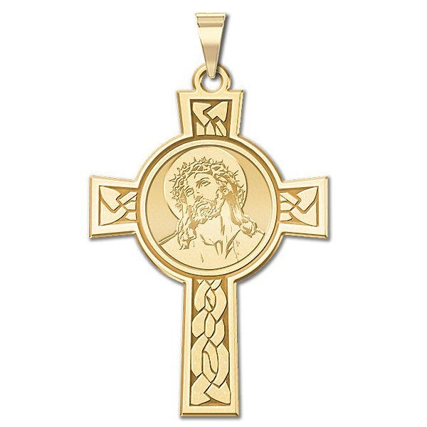 Ecce Homo Cross Religious Medal