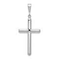14K White Gold Cross Pendant