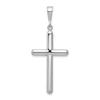 14K White Gold Cross Pendant
