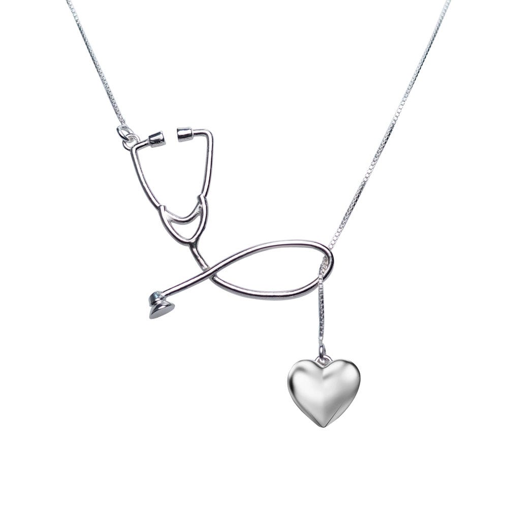 Nurse Stethoscope with Dangling Heart
