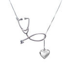 Nurse Stethoscope with Dangling Heart